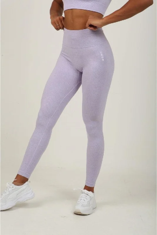 New Markdowns High Waist Leggings - Lilac Marl
