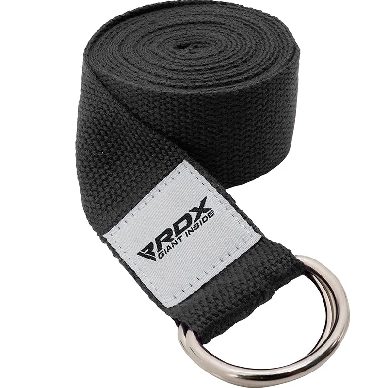 Don't Miss RDX P8 Non-Slip Cotton Yoga Strap with Rust Proof Steel D-Ring Buckle