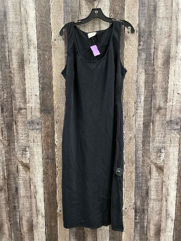 Can't Be Beat Dress Casual Maxi By Universal Thread In Black, Size: L