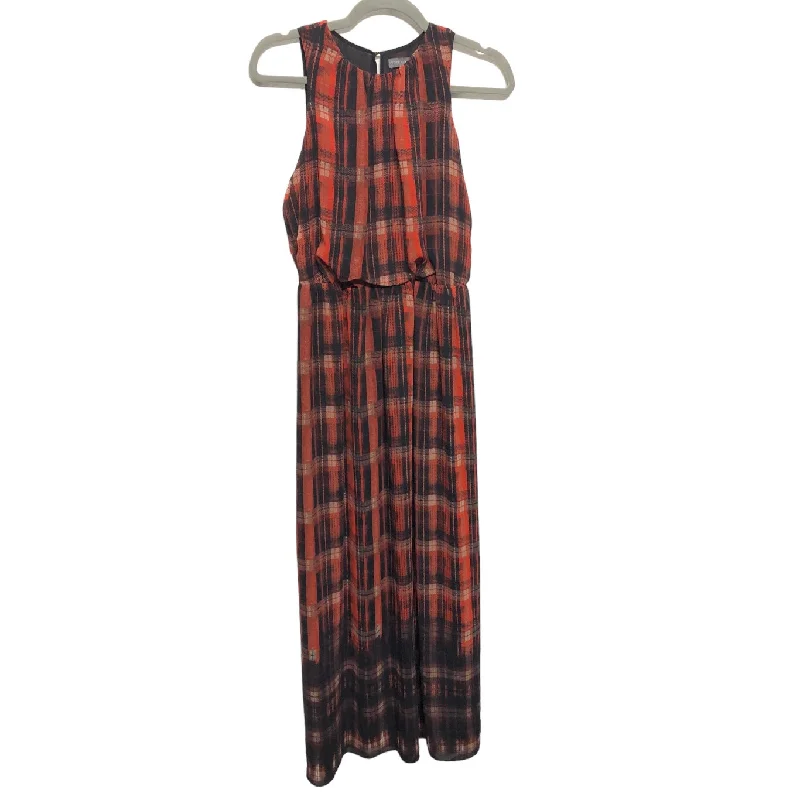 Super Bargain Dress Casual Maxi By Vince Camuto In Black & Red, Size: Xs