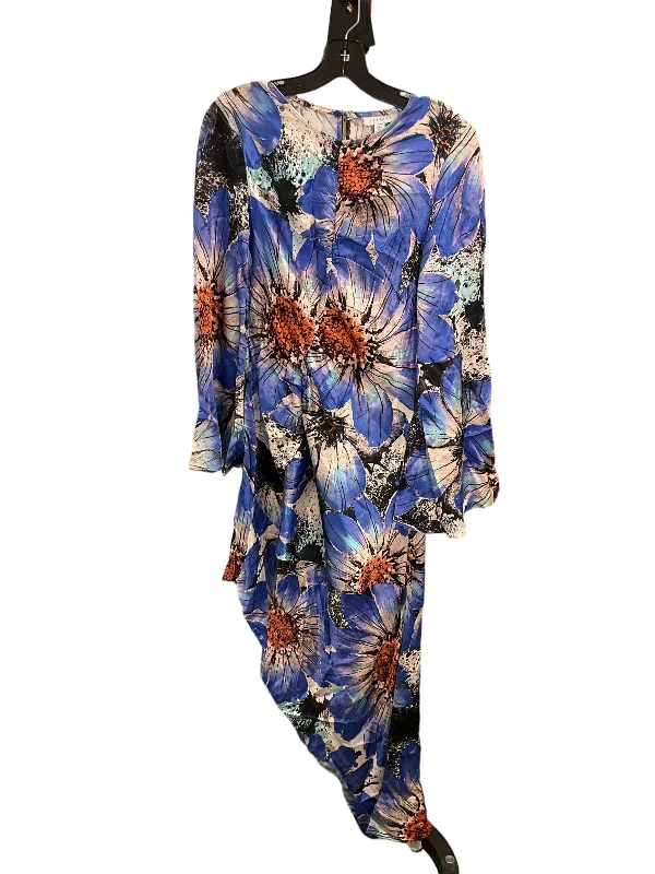 Overstock Dress Casual Maxi By Topshop In Blue, Size: S