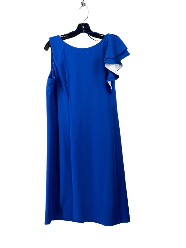 Year-End Sale Dress Casual Short By Glamour In Blue, Size: 16