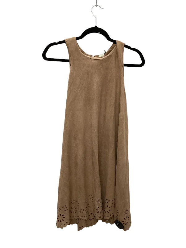 Crazy Deals Dress Casual Short By Paper Crane In Brown, Size: L