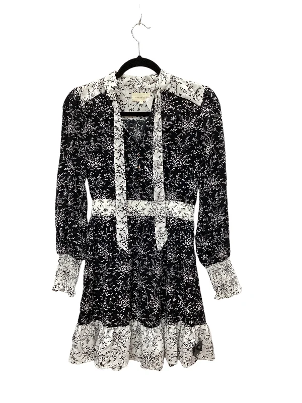 Limited Time Discount Dress Casual Short By Melloday In Black & White, Size: S