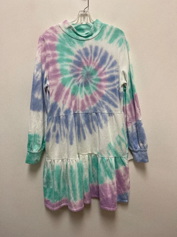 Best Bargains Dress Casual Midi By Style And Company In Tie Dye Print, Size: L