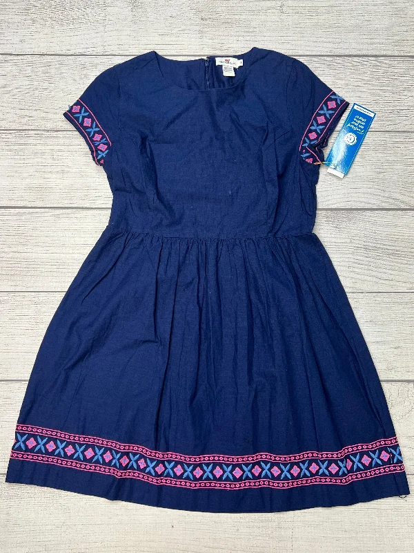 Customer Appreciation Sale Dress Casual Midi By Vineyard Vines In Navy, Size: 12
