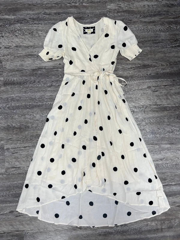 New Deals Dress Party Midi By Maeve In Polkadot Pattern, Size: 4