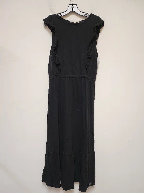 Act Now Dress Casual Maxi By Loft In Black, Size: L
