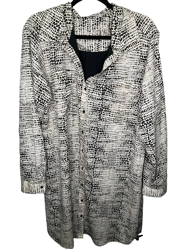 Online Only Dress Casual Midi By Calvin Klein In Animal Print, Size: 2x