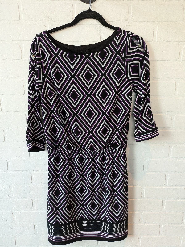 YEAR-End Clearance Dress Work By White House Black Market In Black & Purple, Size: Xs