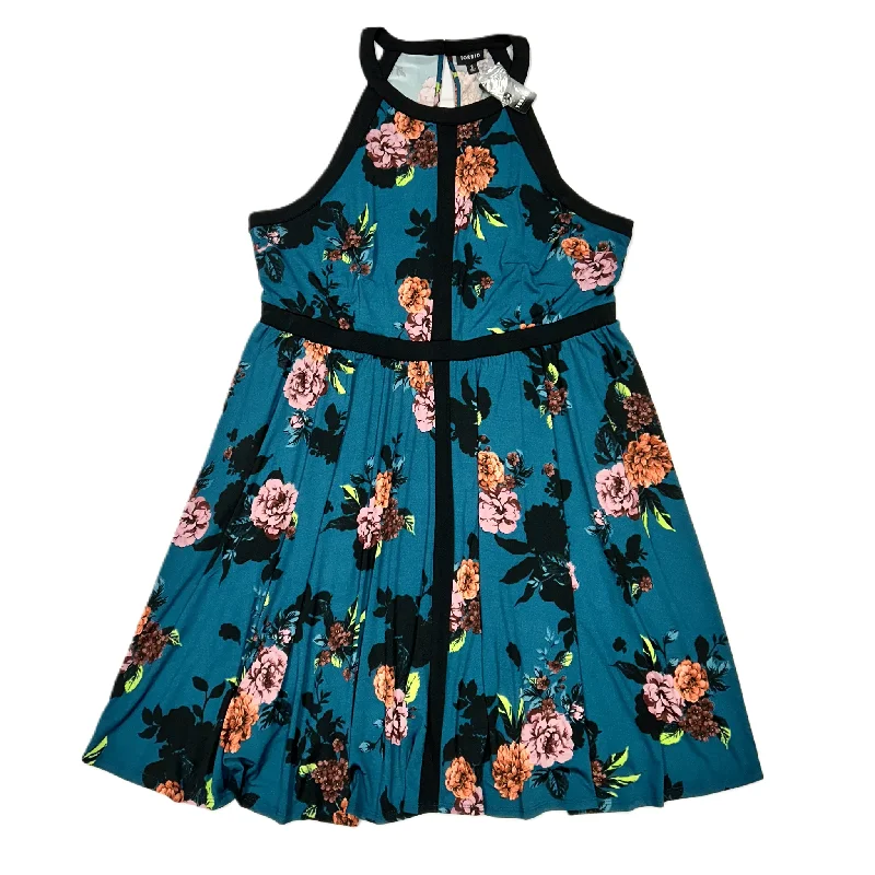 Lowest Price Dress Casual Midi By Torrid In Blue, Size: 2x