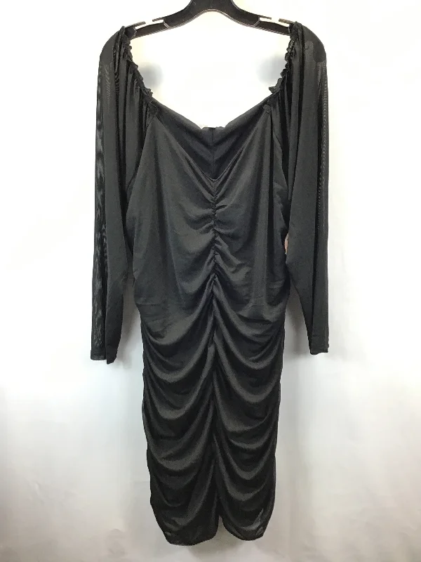 Take Advantage Dress Party Midi By Clothes Mentor In Black, Size: 3x
