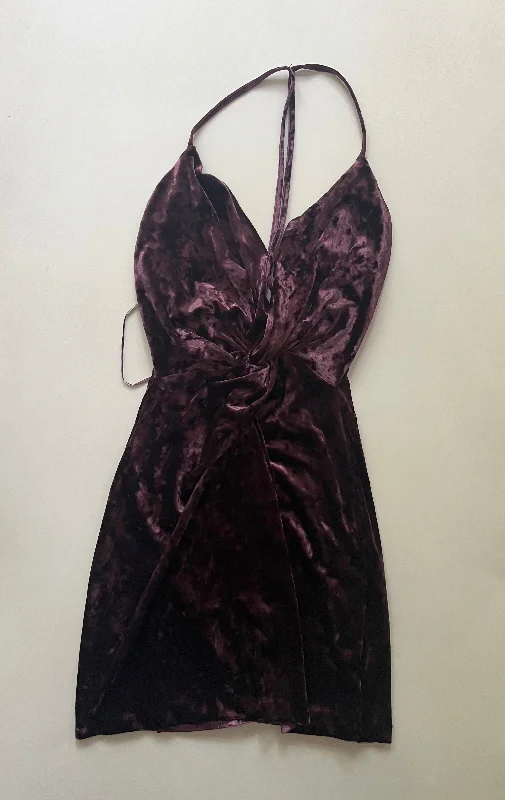 Discount Mania Dress Casual Short By Zara In Purple, Size: Xs