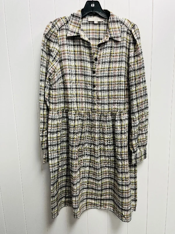 Super Deal Dress Casual Short By Loft In Green, Size: S