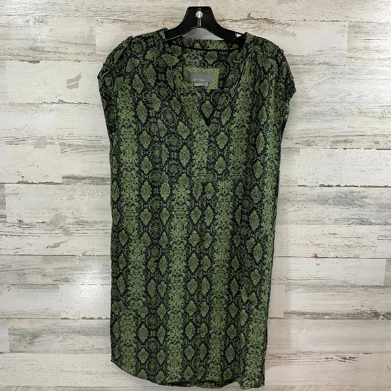 Price Cut Dress Casual Short By Anthropologie In Green, Size: S