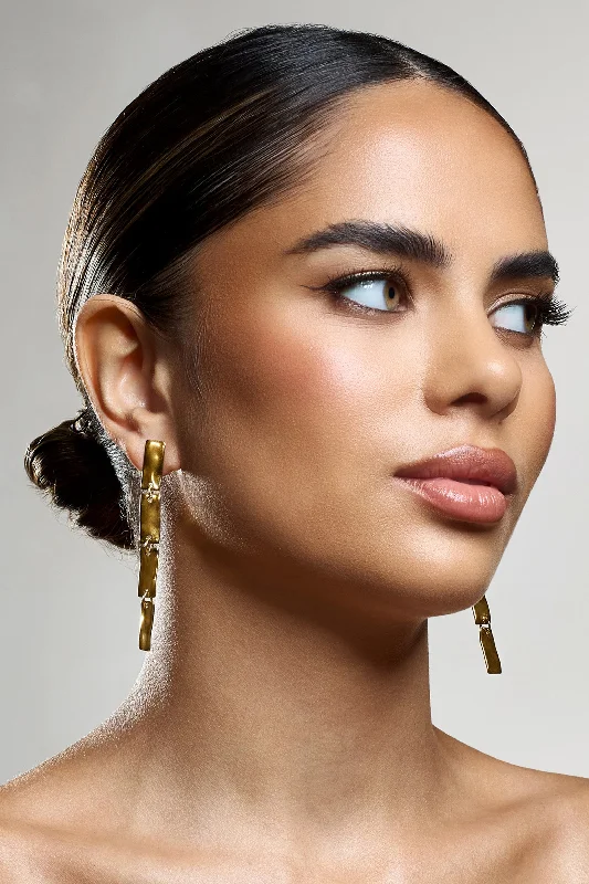 Special Offer Jolene | Gold Rectangular Drop Earrings