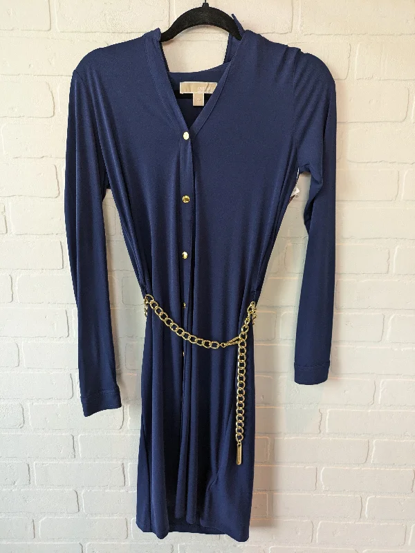 Super Deal Dress Casual Midi By Michael By Michael Kors In Blue, Size: Xs