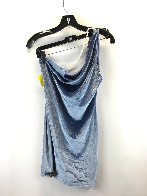 Act Now Dress Casual Short By Clothes Mentor In Blue, Size: M