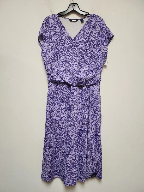 Bargain Bin Dress Casual Maxi By Lands End In Floral Print, Size: L