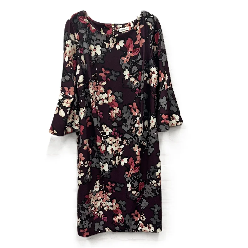 Savings Bonanza Dress Casual Maxi By Calvin Klein In Purple, Size: Xl