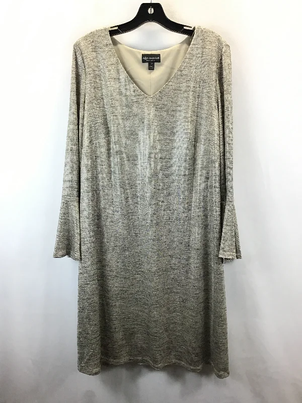 Price Rollback Dress Casual Midi By Connected Apparel In Gold, Size: 14