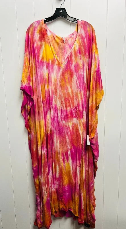 Major Savings Dress Casual Maxi By Young Fabulous & Broke In Orange & Pink, Size: M
