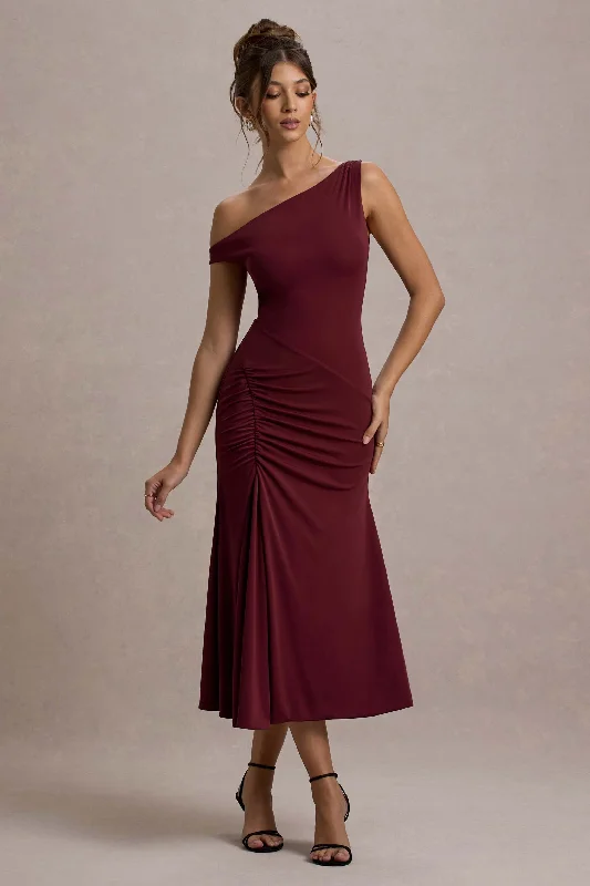 Huge Discounts Kerensa | Port One-Shoulder Midi Dress
