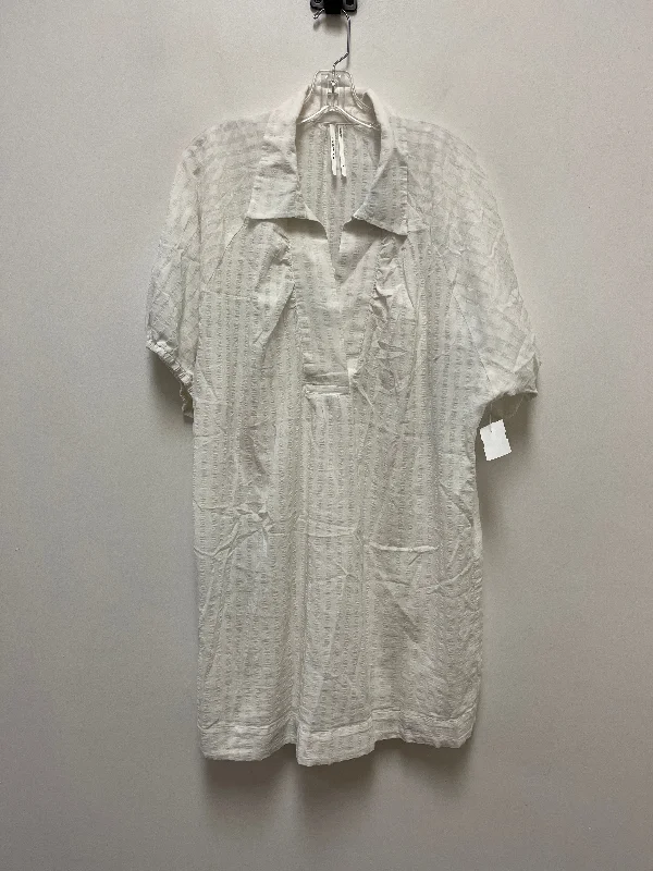 Inventory Reduction Dress Casual Short By Anthropologie In Cream, Size: Xl