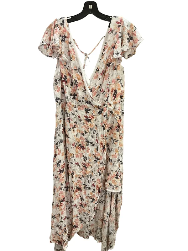 Midnight Sale Dress Casual Midi By Torrid In Flowered, Size: 18