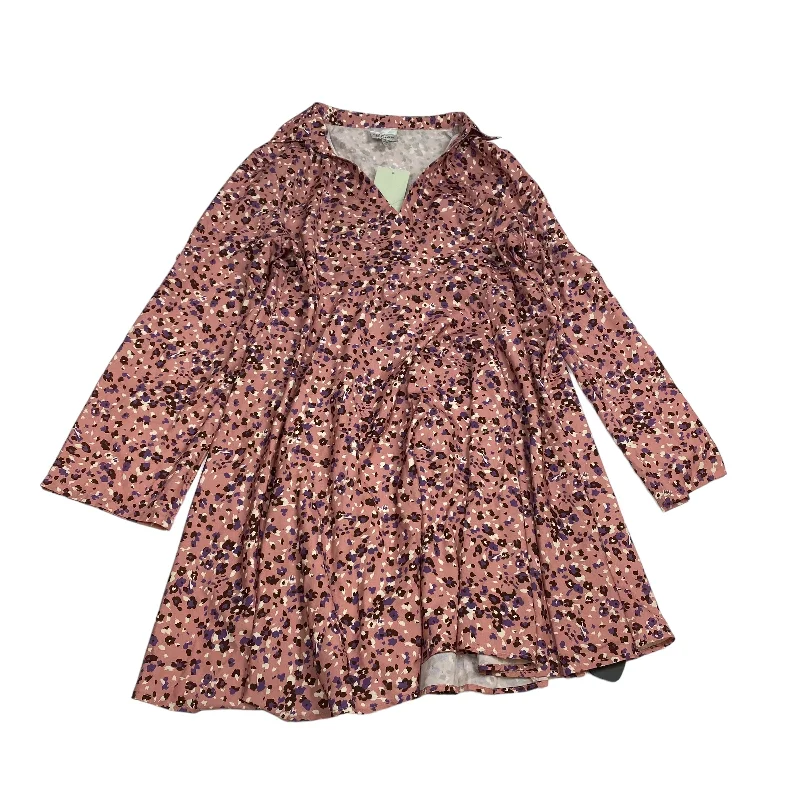 Can't Miss Dress Casual Short By Blu Heaven In Pink, Size: L