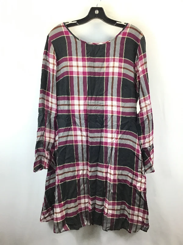 Today Only Dress Work By Loft In Plaid, Size: 14