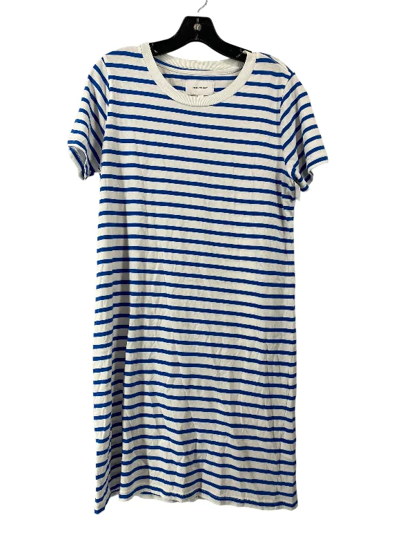 Referral Discount Dress Casual Short By Current/elliott In Blue & White, Size: 1