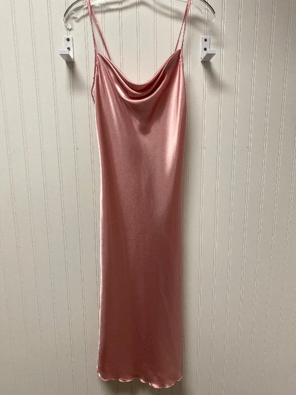 Hurry In Dress Party Midi By Bebe In Pink, Size: Xs