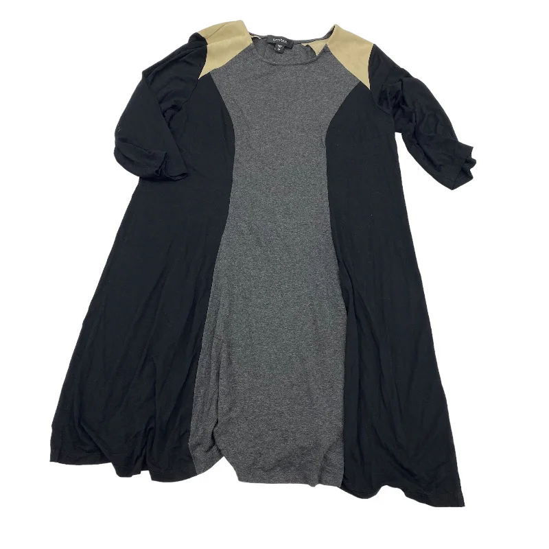 Don't Miss BLACK & GREY DRESS WORK by KAREN KANE Size:1X
