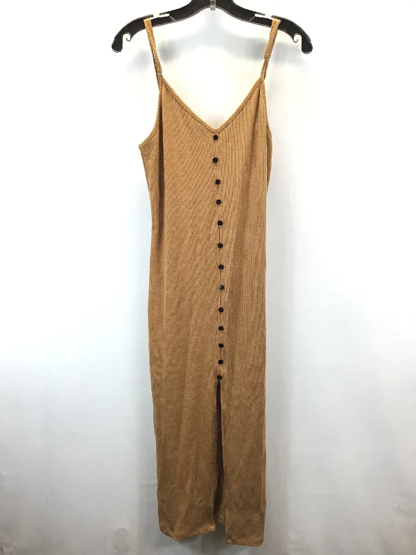 Price Reduction Dress Casual Midi By Vici In Brown, Size: Xl