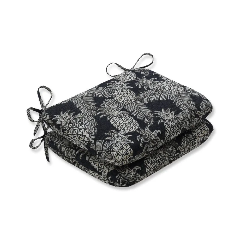 Super Bargain Carate Batik Noche Rounded Corners Seat Cushion (Set of 2)