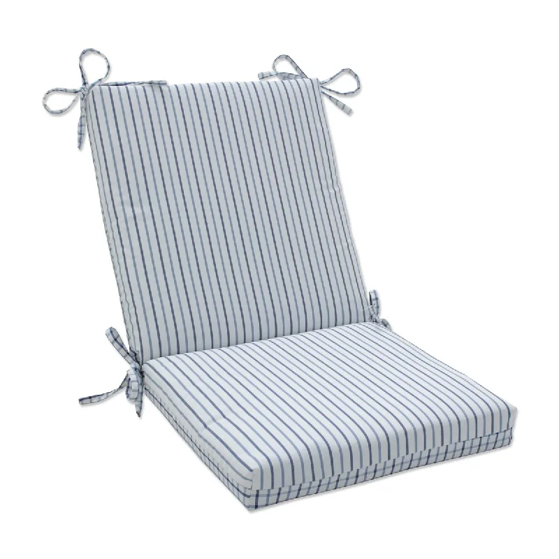 Online Only Pillow Perfect Outdoor Austin Lapis\Nash Lapis Squared Corners Chair Cushion - 36.5 X 18 X 3 - 36.5 X 18 X 3