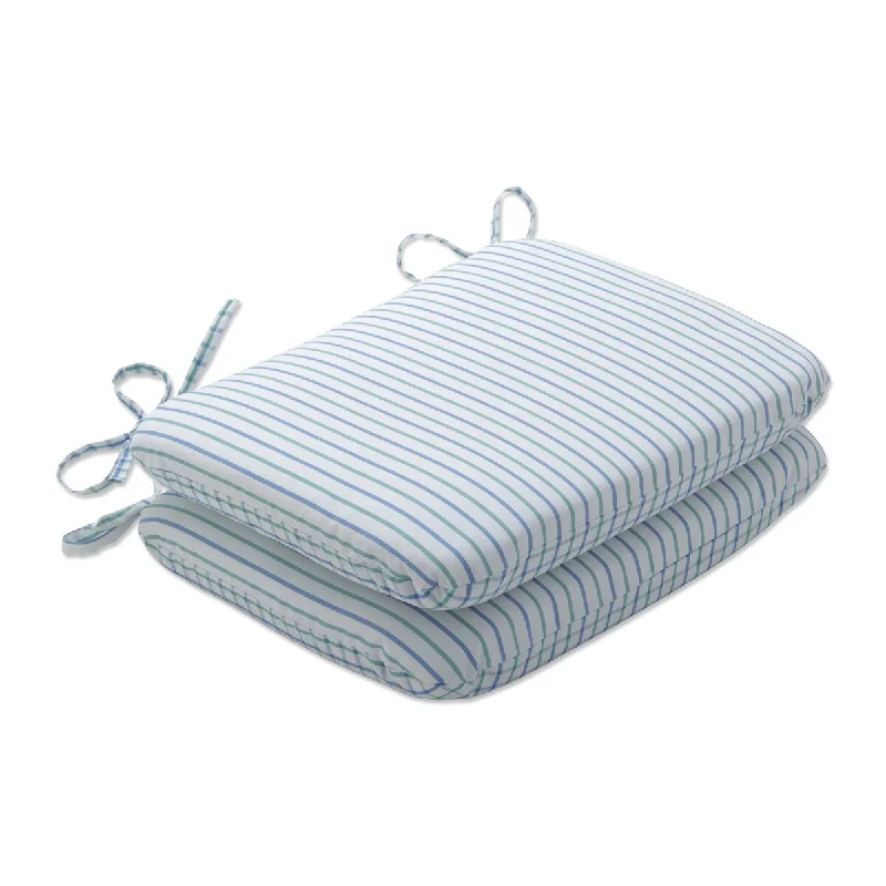 The Best Prices Pillow Perfect Outdoor Austin Opal\Nash Opal Rounded Corners Seat Cushion (Set of 2) - 15.5 X 18.5 X 3 - 15.5 X 18.5 X 3