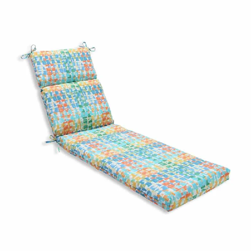Clearance Event Pillow Perfect Outdoor/ Indoor Quibble Sunsplash Chaise Lounge Cushion