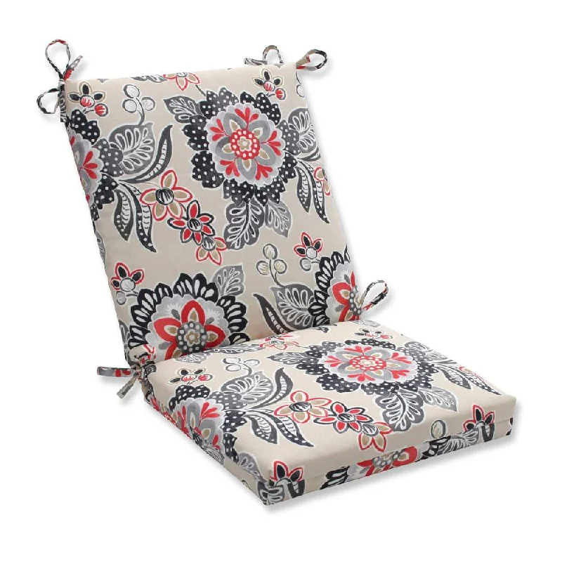 Value Deals Pillow Perfect Outdoor/ Indoor Tilt & Twirl Ebony Squared Corners Chair Cushion