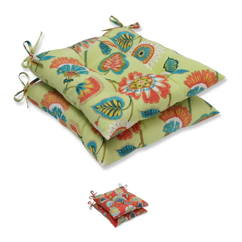 Price Break Pillow Perfect Outdoor/ Indoor Woodcourt Wrought Iron Seat Cushion (Set of 2)