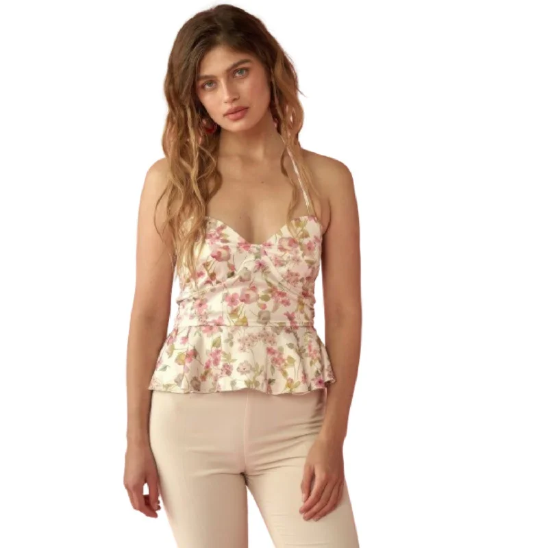 Final Clearance A Floral Print, Woven Cami Top