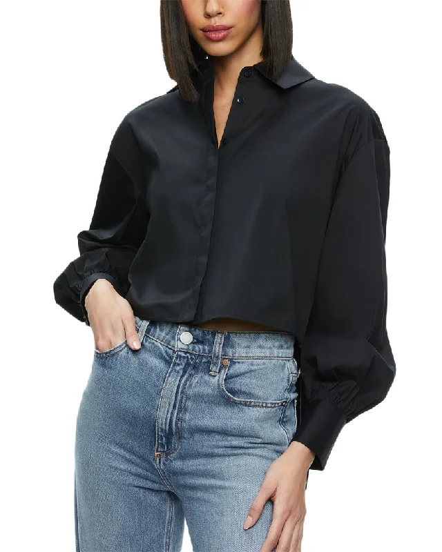 Mega Sale alice + olivia Finely Hi-Low Shirt