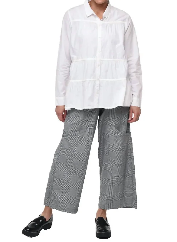Massive Deals Alix Button Down Blouse In White