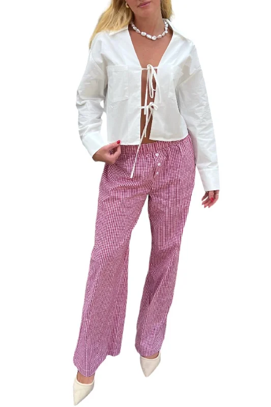 Online Specials All Tied Up Top In White