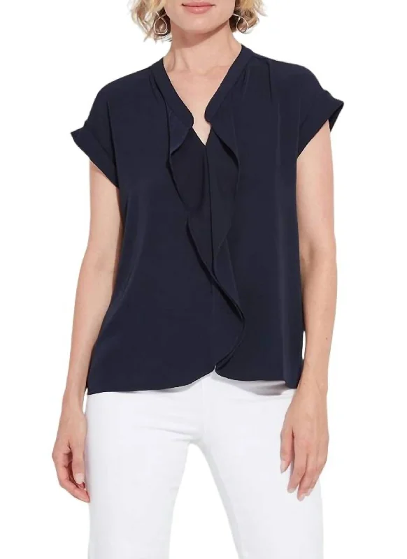 Customer Appreciation Sale Aurelia Top In True Navy