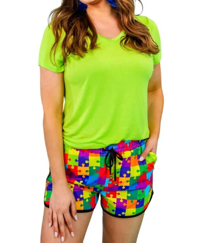 Exclusive Savings Basic Tee In Lime