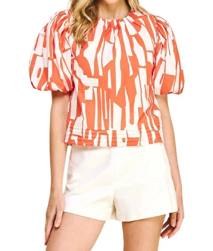 Best Bargains Better Than You Know Top In Orange & Ivory