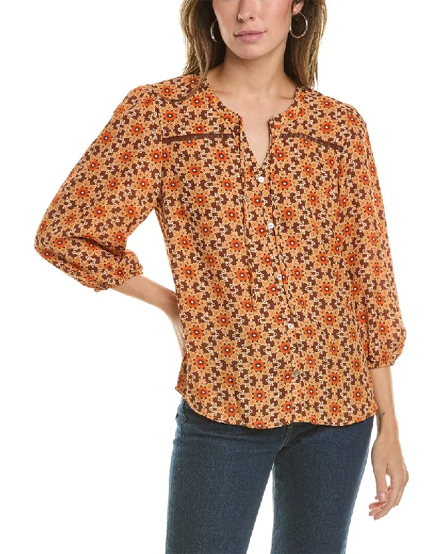 Blowout Deals Bobeau 3/4-Sleeve Blouse