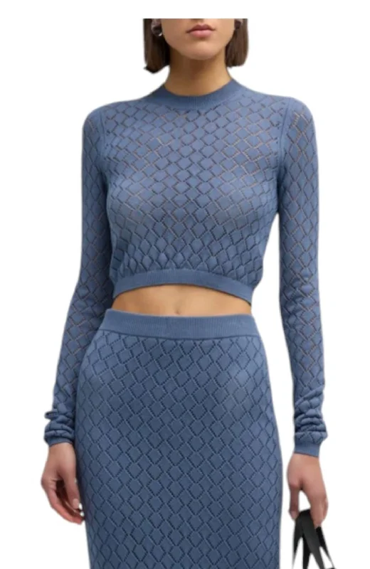 Best Deals Brandi Top In Steel Blue